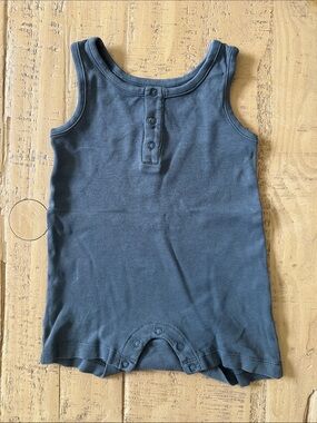 Colored Organics Nile Romper, 6-12M